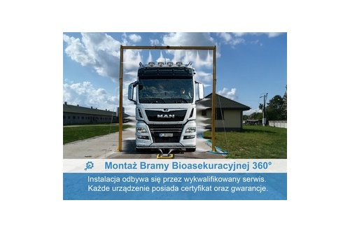 Brama Bioasekuracyjna 360° montaz_bramy_dezynfekcyjnej_unidoz
