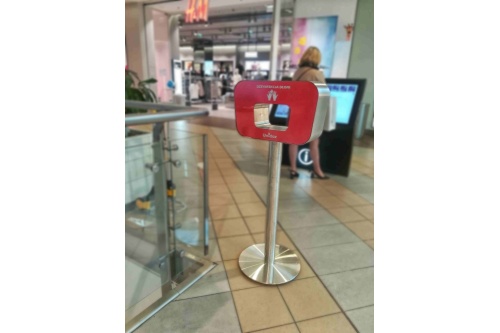 Unisterin Bezdotykowy dozownik do rąk na stojaku unisterin_dozownik_do_rak_galeria_mini1